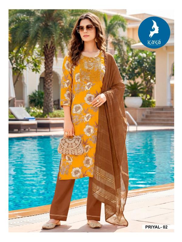 Kaya priyal 3pcs vishudh kurtis wholesale